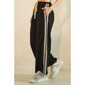 Black Lace Detail Sweatpants