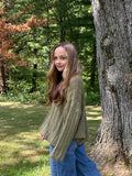 Olive Pocket Sweater