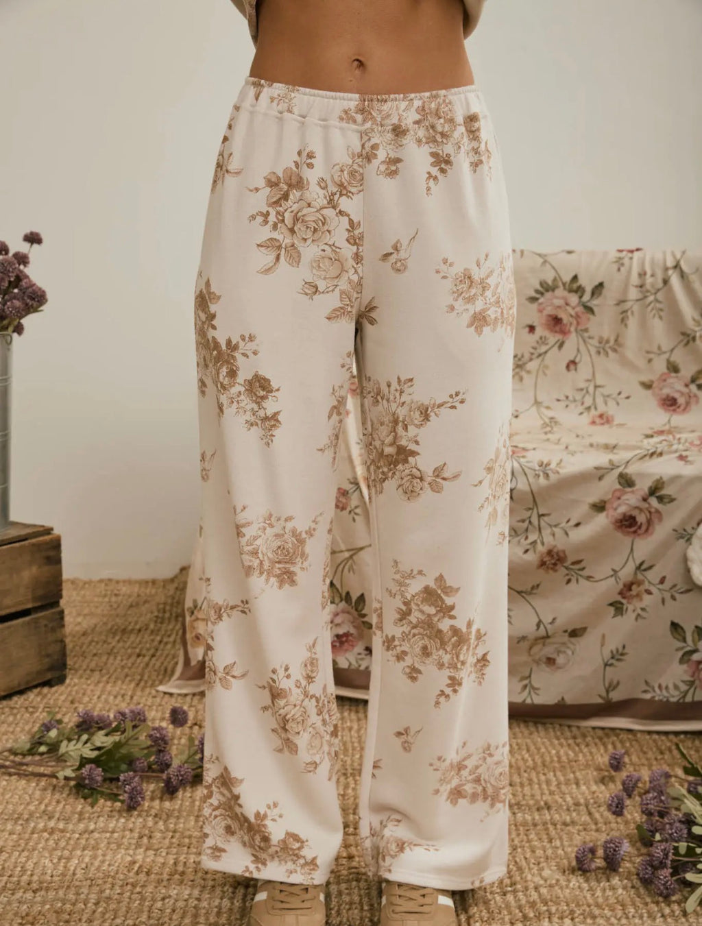 Floral Wide Leg Pant