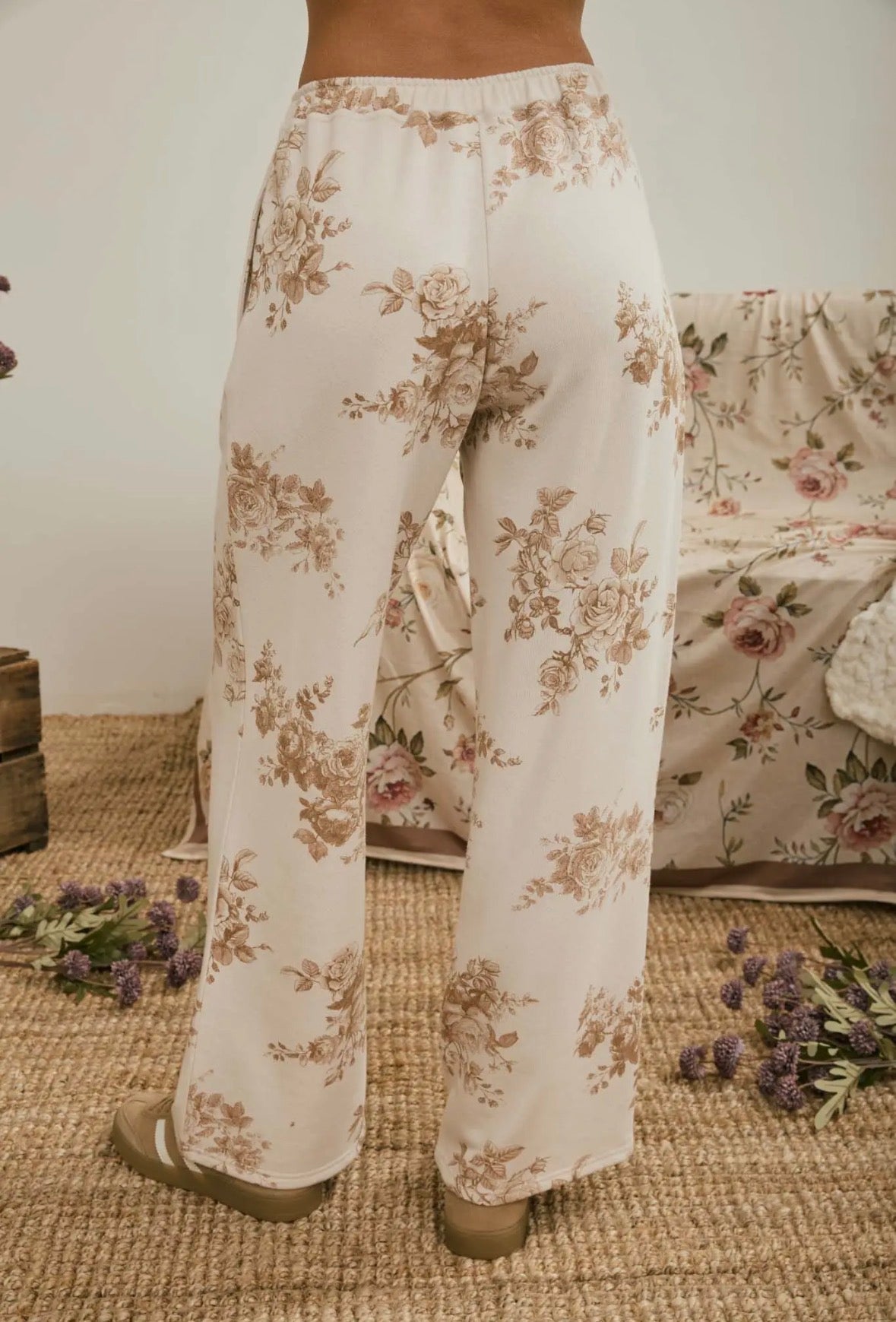 Floral Wide Leg Pant
