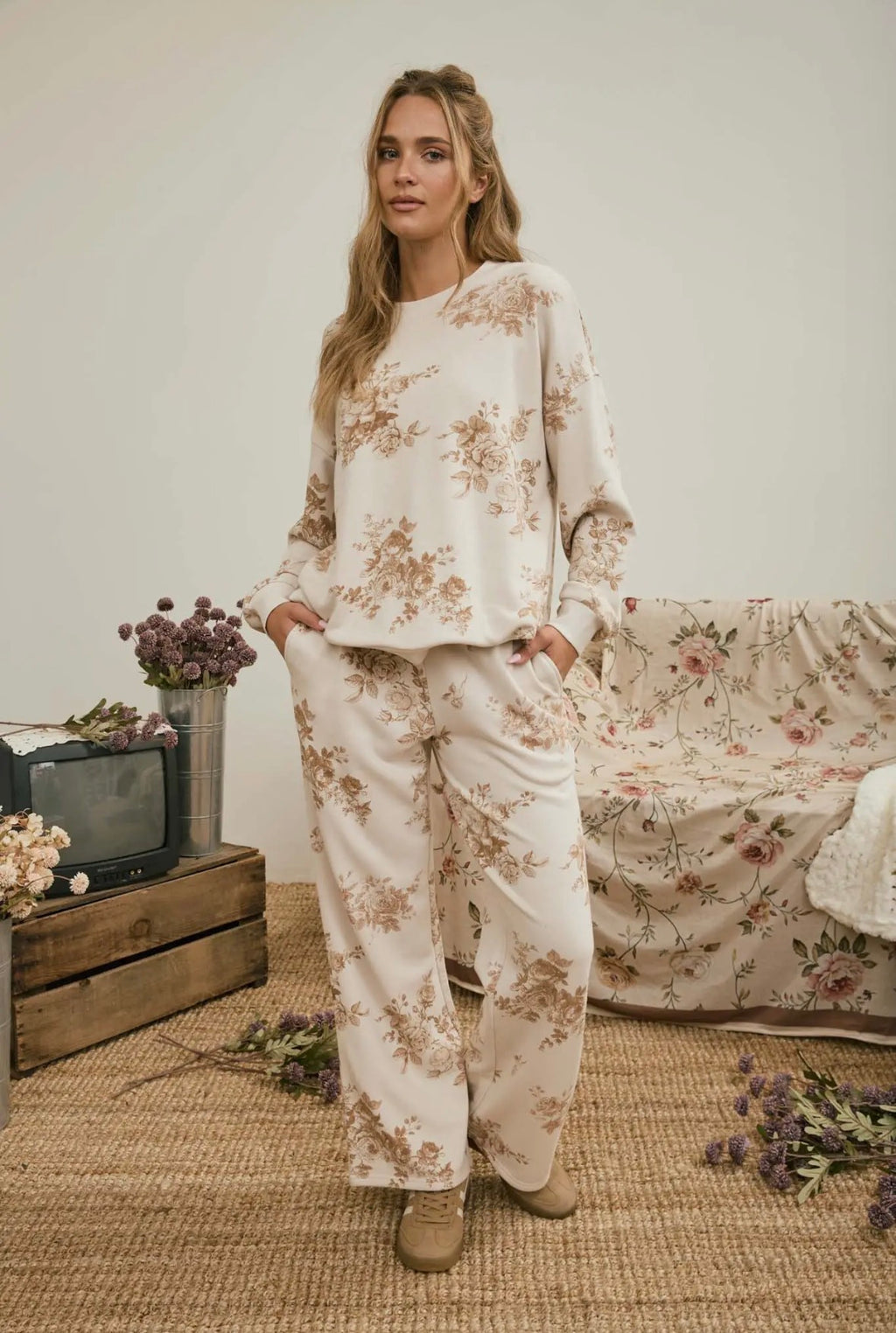 Floral Wide Leg Pant