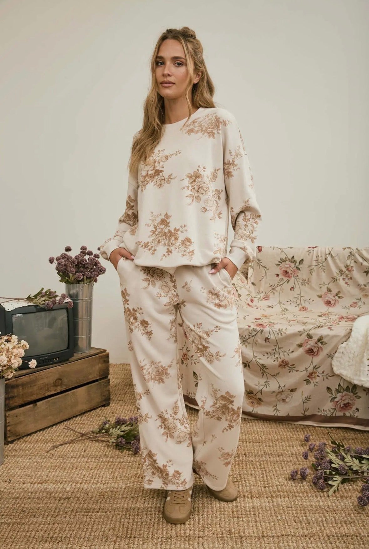 Floral Wide Leg Pant