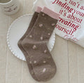 Brown Floral Socks