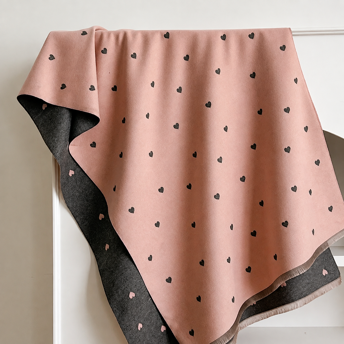 Heart Print Scarf