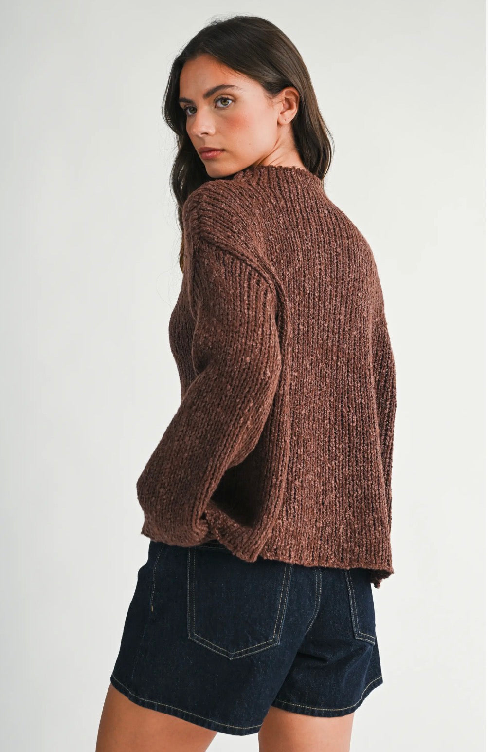 Chocolate Boxy Sweater