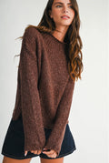 Chocolate Boxy Sweater