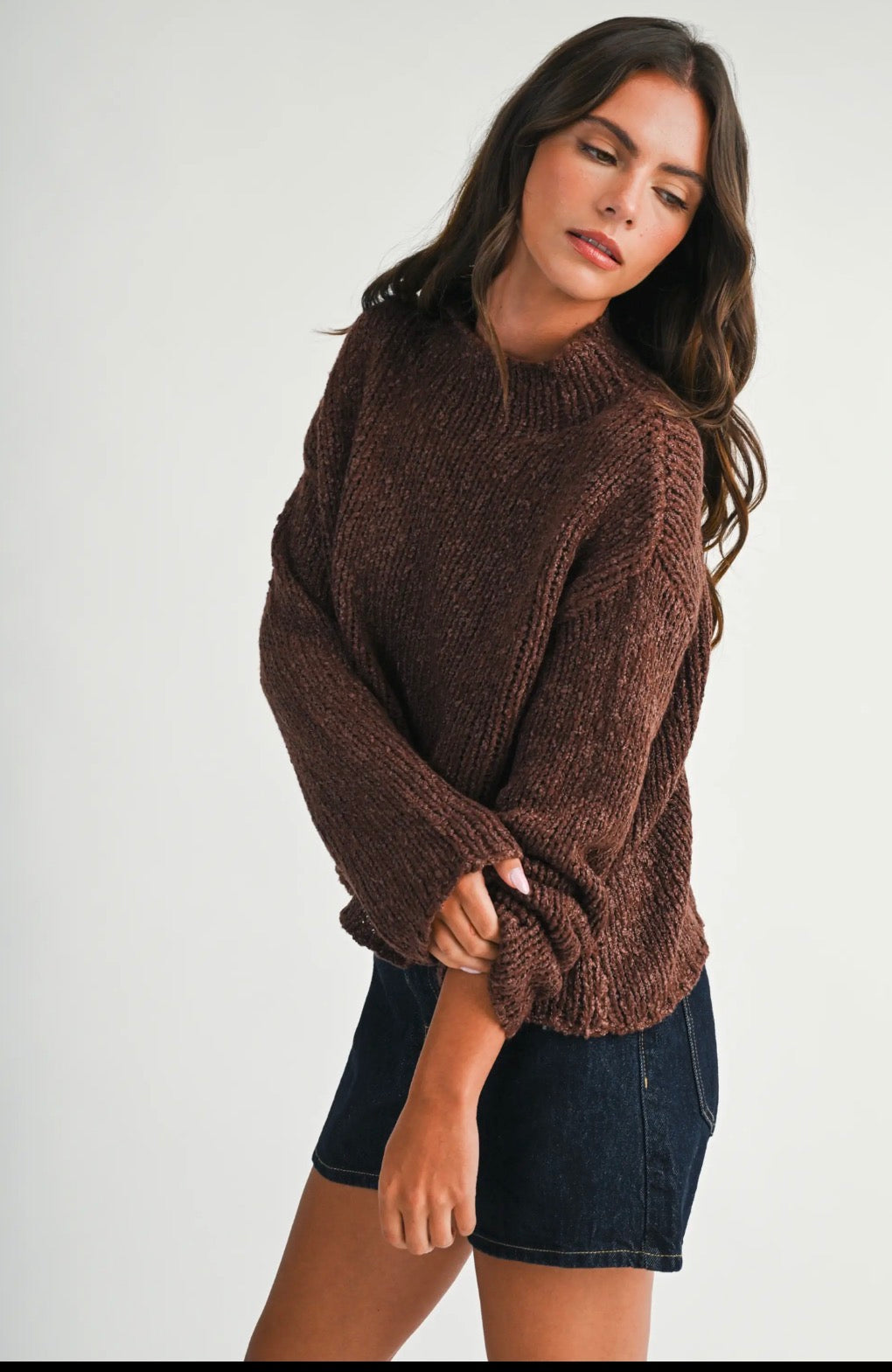 Chocolate Boxy Sweater