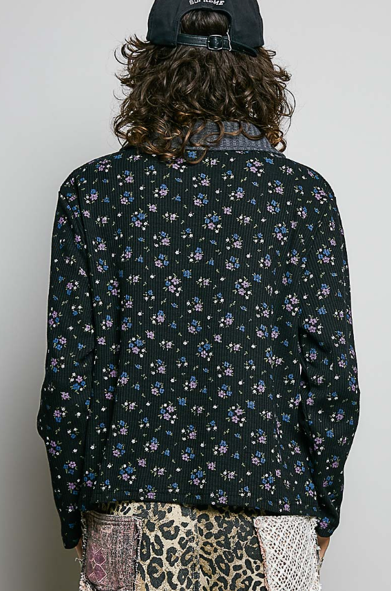 Floral Quarter Zip Top
