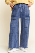Navy Mineral Wash Pant