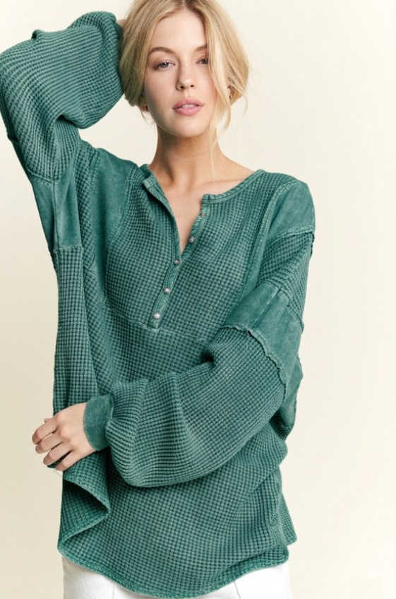 Evergreen Thermal Henley Top