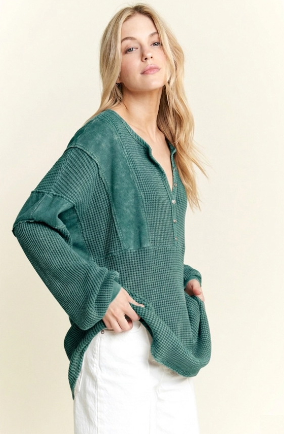 Evergreen Thermal Henley Top